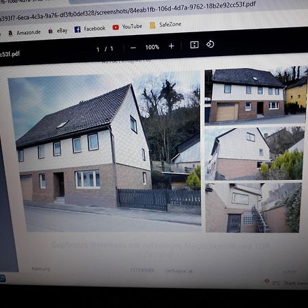 Geraeumiges Ferienhaus Beverungen Buitenkant foto